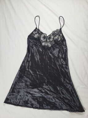 Dreamtime Nightgown Medium Black Lace Lingerie Sexy Coquette Negligée